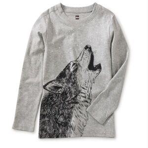 Tea size 16 Husky Howl graphic Tee- EUC